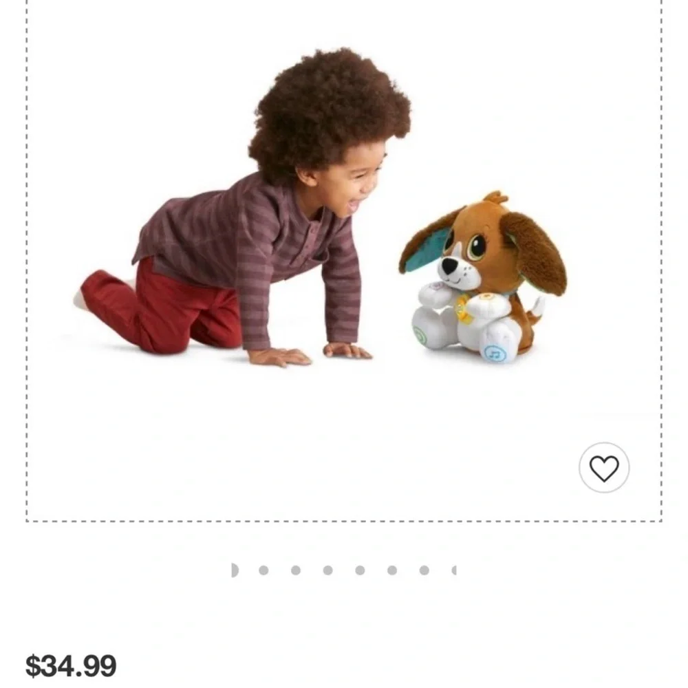 NEW Leap Frog Interactive Learning Plush Puppy Toy